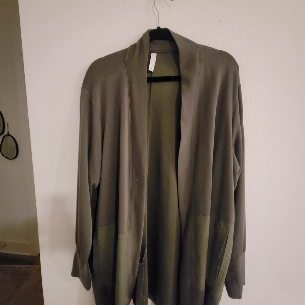 STYLUS Dark Olive Cardigan